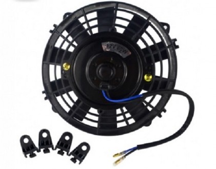 Электрический вентилятор для авто радиатора конденсатора 8" дюймов 12 В. &n. . фото 2