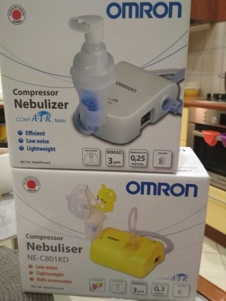 Небулайзер компрессионный Омрон, в комплекте с сетевым адаптером, детская и взро. . фото 4