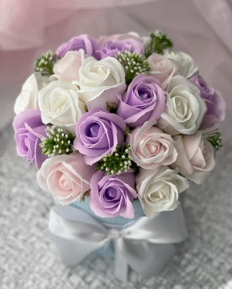 Подарунокдля ваших коханих чи милих колег - букет із мильних троянд. Троянди маю. . фото 4