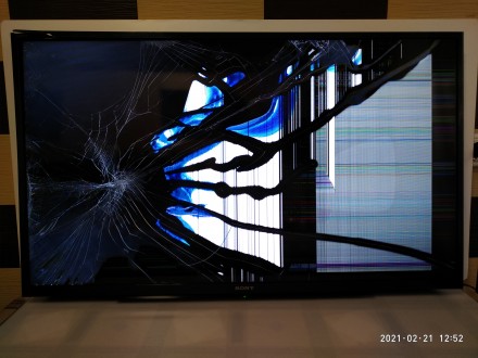 Плата снята с телевизора Sony KDL-40W605B с механическим повреждением матрицы. П. . фото 10