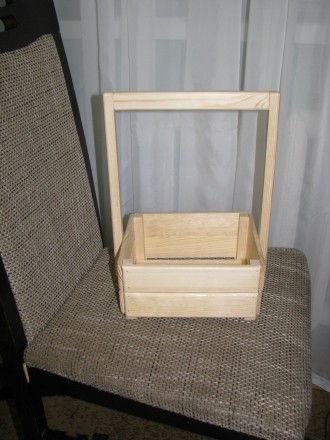 Ящик деревянный (кашпо) для цветов, вазонов, косметики, подарков, сувениров, дек. . фото 3