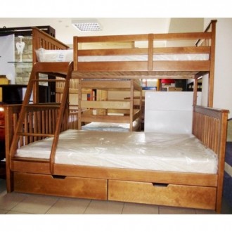 Цена указана за кровать +ящики малые, размер спального места 90*190/140*190 см, . . фото 10