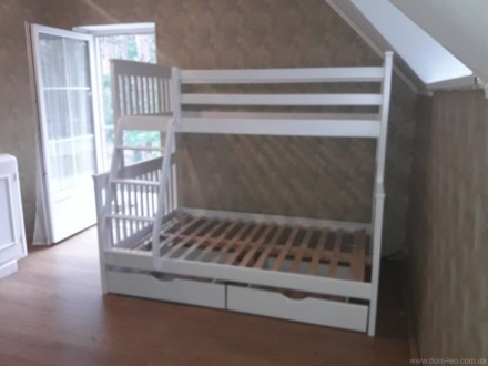 Цена указана за кровать +ящики малые, размер спального места 90*190/140*190 см, . . фото 9