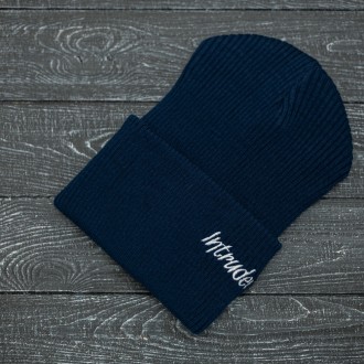 
 Комплект шапка+ перчатки+ ключница в подарок!
Шапка " Intruder " синяя:
- Сост. . фото 4