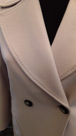 Пальто жіноче весна колір пудра ,прямого крою (оверсайз) ,спущене плече ,комір к. . фото 2