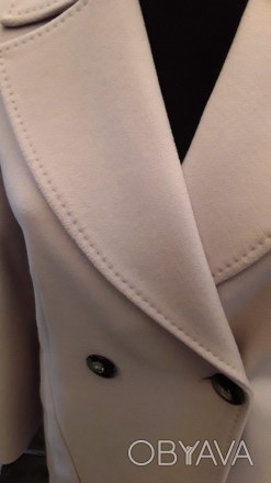 Пальто жіноче весна колір пудра ,прямого крою (оверсайз) ,спущене плече ,комір к. . фото 1