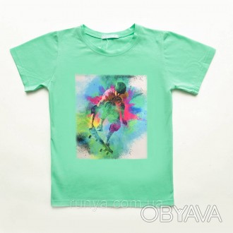 Детская стильная футболка для мальчика Sketer. Стильная летняя футболка для маль. . фото 1
