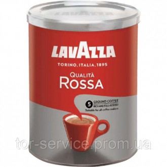 Кава Lavazza Qualita Rossa у банці 250 г. Одеса. фото 1 Кава Lavazza Qualita Rossa у банці 250 г. Одеса. фото 1