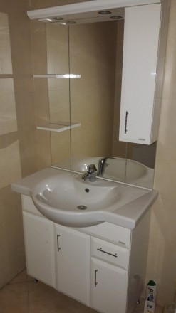 Мойдодыр - комплект мебели для ванной . МДФ . Цвет - белый .
Размеры зеркала : . . фото 4