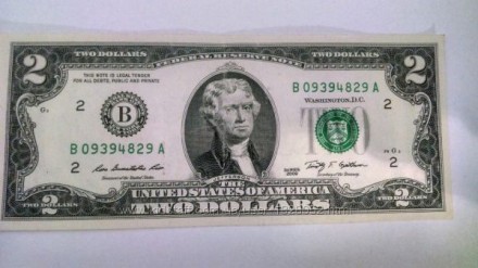 Продам дуже рідкісну банкноту номіналом 2 долари США. Є копюри різних років. Цін. . фото 3
