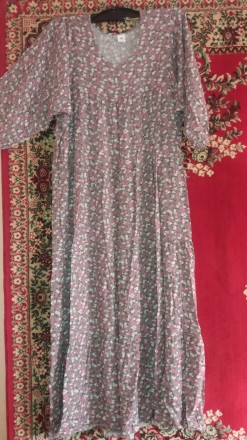 Платье штапельное "Saimeiqi" (Китай).
Фасон: рукав слегка с припущенн. . фото 4