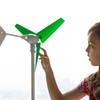 Соберите ветрогенератор, который улавливает энергию ветра и превращает ее в свет. . фото 7