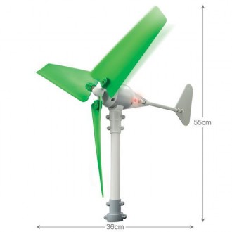 Соберите ветрогенератор, который улавливает энергию ветра и превращает ее в свет. . фото 9