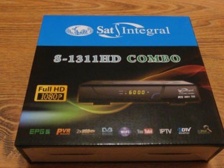 Sat-Integral S-1311 HD COMBO - брендовый комбинированный (спутниковый DVB-S/S2 и. . фото 2
