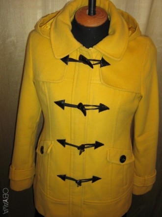 Продам желтое полу-пальто NEXT из кашемира, в хорошем состоянии. . фото 3