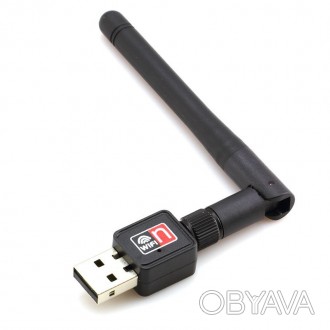 USB WiFi сетевая карта с внешней антенной 2dbi
Поддержка стандарта IEEE802.11n 
. . фото 1