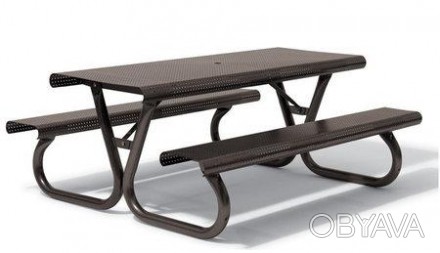 Комплект стол для пикника Rud Антивандальный cадовый стол с лавками