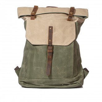 Реально крутой роллтоп.Этот рюкзак стилизован под армейский солдатский рюкзак-ра. . фото 5