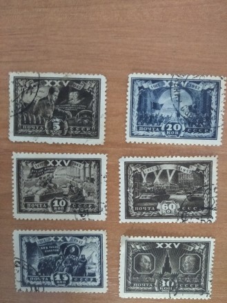 Коллекция почтовых марок СССР 1942-1980,около 300 шт разных годов,фото по Вайбер. . фото 5