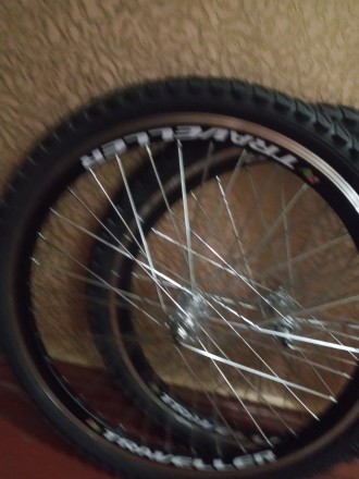 Вело колёса 20,24,26,28 дюймов на вело прицеп комплект 
Обод - Двойной алю. . фото 3