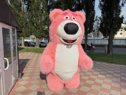 Надувной костюм медведя – маркетинговая поддержка в магазине, разрешает ве. . фото 5