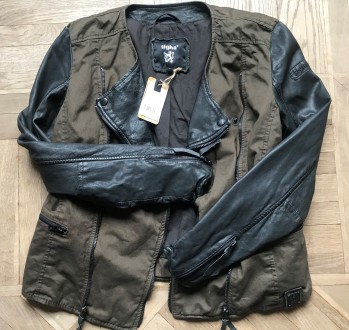 Очень стильная куртка-косуха от немецкого бренда премиум класса Tigha. Оригинал.. . фото 3