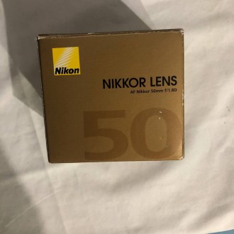 Продаю объектив AF Nikkor 50mm f/1.8D для Nikon новый, не использовался. 
Шикар. . фото 3
