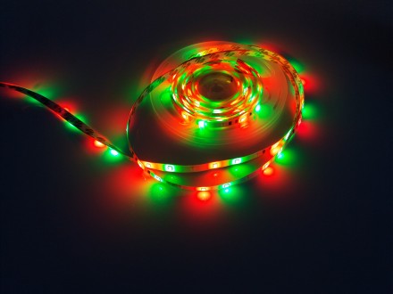 Влагозащищенная светодиодная лента RGB LED Strip SMD 3528                       . . фото 7