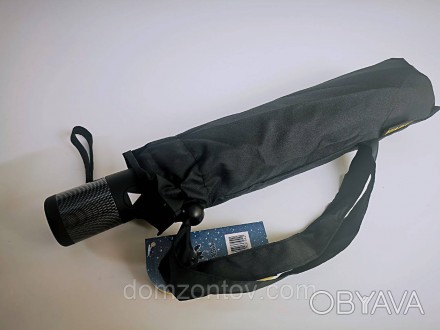 Мужской зонт полуавтомат от компании Fiaba с карбоновой ручкой.
Прочный стальной. . фото 1