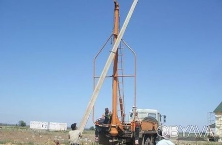 установка столбов,бурение ям