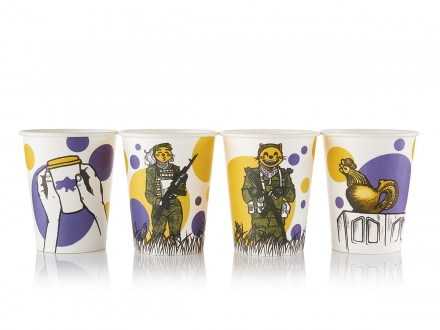 Стакани зі стандартним (типовым) малюнком.

Він є найбільш економічним варіант. . фото 7