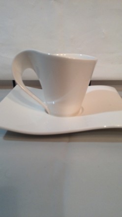 Кофейная чашка с блюдцем Villeroy & Boch серии 'New Wave'. Ёмкость. . фото 7