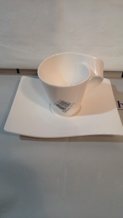 Кофейная чашка с блюдцем Villeroy & Boch серии 'New Wave'. Ёмкость. . фото 5