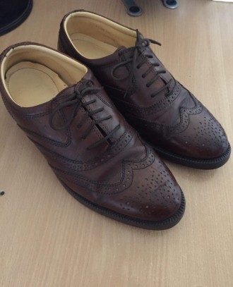 Продам б/у мужские туфли (мокасины, ботинки) броги Оксфорды limerick.

Цвет - . . фото 3