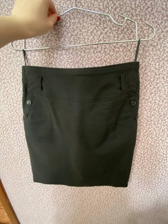 Черная "школьная" юбка, длина 48 см, размер 36 (s) в хорошем состоянии. . фото 3
