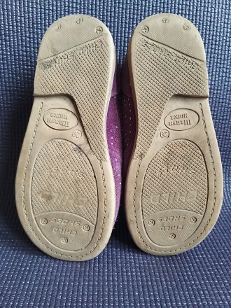 Красивые фиолетовые туфли на шнуровке Шалунишка, состояние б/у, с наружи замша, . . фото 7