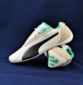  Мужские кожаные кроссовки Puma Mersedes Amg Petronas радуют взгляд качеством из. . фото 3