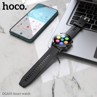 Hoco DGA05 - це зручний багатофункціональний розумний годинник зі. . фото 6