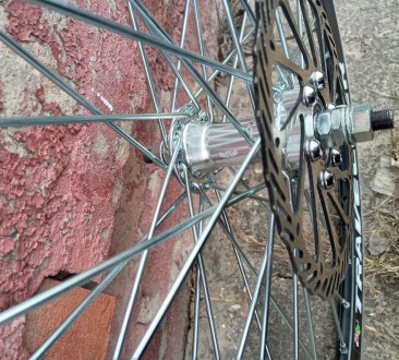 Вело колёса на усиленной спице 3мм под диск 24.26.28 дюймов  
Обод - Двойной ал. . фото 7