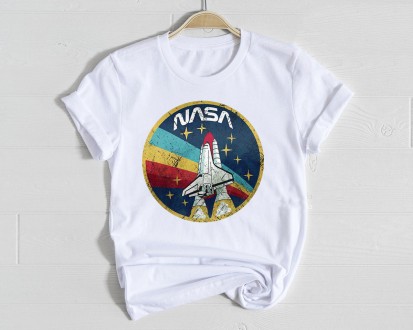 Футболка женская с принтом Nasa. Киев. фото 1 Футболка женская с принтом Nasa. Киев. фото 1