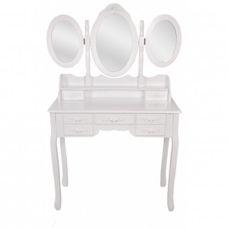 Цей елегантний і стильний туалетний столик Bonro- B020 з дзеркалом без сумніву з. . фото 3