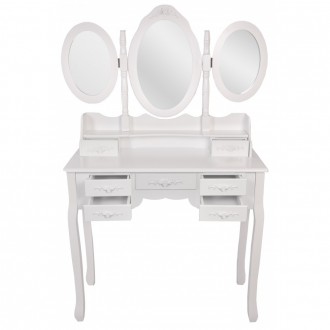 Цей елегантний і стильний туалетний столик Bonro- B020 з дзеркалом без сумніву з. . фото 4