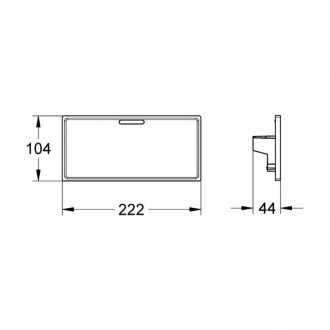 Полка для смесителя Grohe Grohtherm Cube 18700000. . фото 3