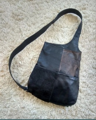 Кожаная сумка из гладкой, плотной, качественной, натуральной кожи цвет как на фо. . фото 1