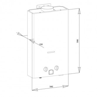 Газовая колонка Aquatronic дымоходная JSD20-AG108 10 л стекло (цветок). . фото 3