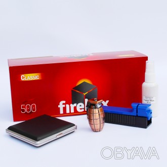ІНФОРМАЦІЯ ПРО НАБІР:

✓Гільзи FIREBOX 500 шт 
✓Машинка для трамбування гільз. . фото 1