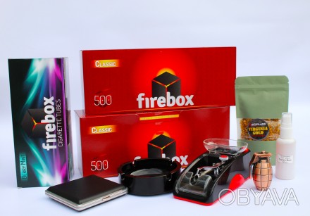 ІНФОРМАЦІЯ ПРО НАБІР:
 
✓Гільзи FIREBOX 1000 шт
✓Гільзи FIREBOX BERRY MINT 25. . фото 1