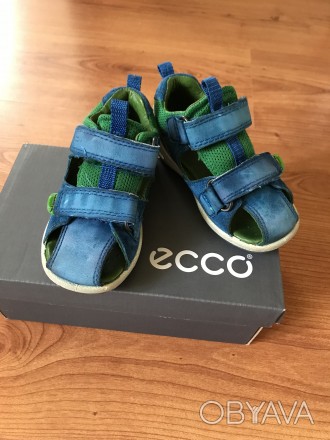 Дитячі сандалі Ecco. Дуже зручні, гарно тримають форму, легко взувати завдяки ли. . фото 1