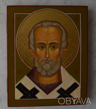 Икона «Святитель Николай», 2020 г.
Доска липа, паволока, левкас, зо. . фото 1