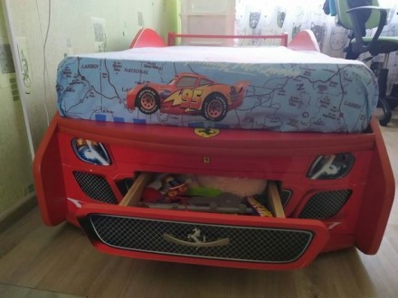 Кровать-машина Ferrari, делалась под заказ из качественных материалов 18 ДСП Egg. . фото 7